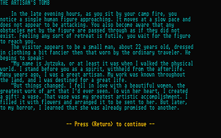 Artisan's Tomb (The) atari screenshot